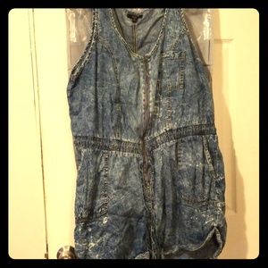 denim like romper